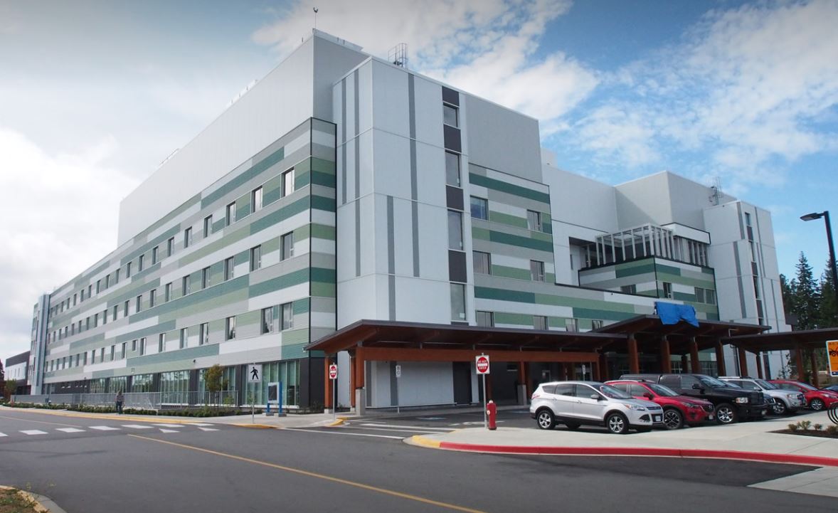 CV_Hospital Exterior shot of the Comox Valley Hospital